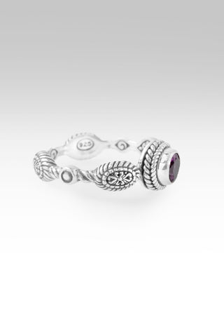 Strength, My Weakness Ring II™ in Purple Garnet - Stackable - only found at SARDA™