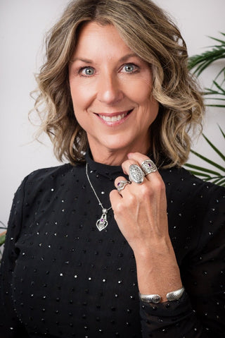 Strength, My Weakness Ring™ in Purple Garnet - Dinner - only found at SARDA™