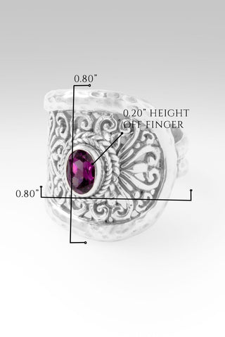 Strength, My Weakness Ring™ in Purple Garnet - Dinner - only found at SARDA™