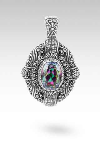 Strengthened Belief Pendant™ in Richey Blue™ Mystic Quartz - Single Stone - only found at SARDA™