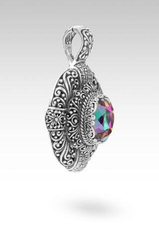 Strengthened Belief Pendant™ in Richey Blue™ Mystic Quartz - Single Stone - only found at SARDA™