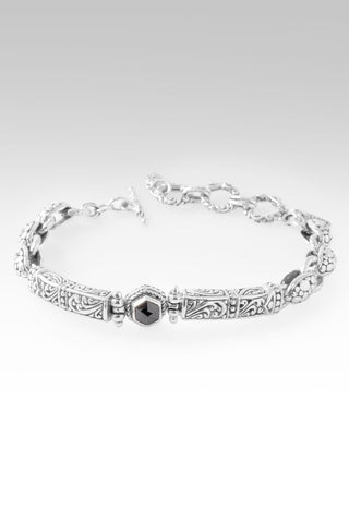 Stronger in U Bracelet™ in Black Diamond - Single Stone - only found at SARDA™