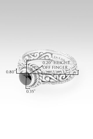 Stronger in U Ring™ in Black Diamond - Stackable - only found at SARDA™