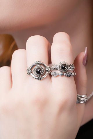 Stronger in U Ring™ in Black Diamond - Stackable - only found at SARDA™