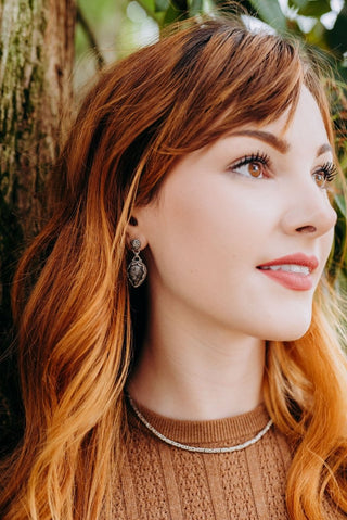 Stronger Together Earrings™ in Picasso Jasper - Stud Dangle - only found at SARDA™