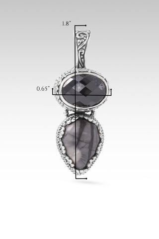 Stronger Together Pendant™ in Black Spinel & Picasso Jasper - Multi Stone - only found at SARDA™