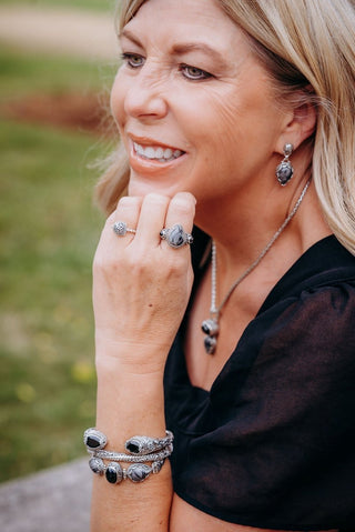 Stronger Together Ring™ in Black Spinel & Picasso Jasper - Statement - only found at SARDA™