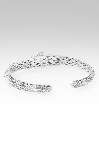 Surrender Brings Peace Cuff Bracelet™ in Arctic Blue Topaz & Tanzanite - Cuff - only found at SARDA™