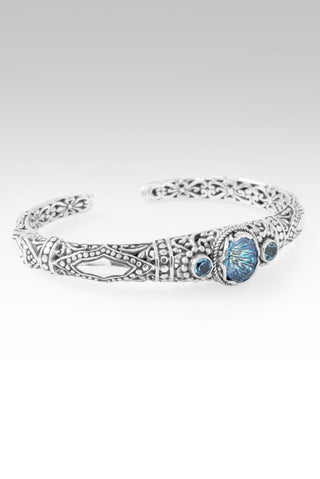 Surrender Brings Peace Cuff Bracelet™ in Blueicious™ Mystic Quartz & Swiss Blue Topaz - Cuff - only found at SARDA™