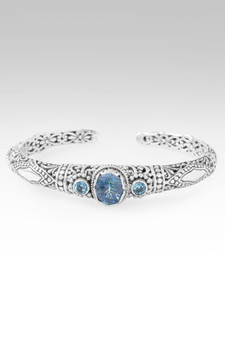 Surrender Brings Peace Cuff Bracelet™ in Blueicious™ Mystic Quartz & Swiss Blue Topaz - Cuff - only found at SARDA™
