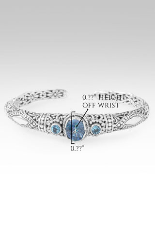 Surrender Brings Peace Cuff Bracelet™ in Blueicious™ Mystic Quartz & Swiss Blue Topaz - Cuff - only found at SARDA™