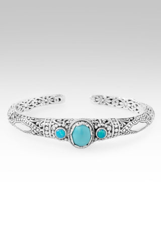 Surrender Brings Peace Cuff Bracelet™ in Mexican Turquoise & Paraiba Ethiopian Opal - Cuff - only found at SARDA™
