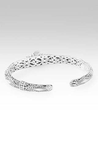 Surrender Brings Peace Cuff Bracelet™ in Odyssey Black Knight™ Mystic Quartz & Freshwater Pearl - Cuff - only found at SARDA™
