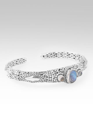 Surrender Brings Peace Cuff Bracelet™ in Rainbow Moonstone - Cuff - only found at SARDA™