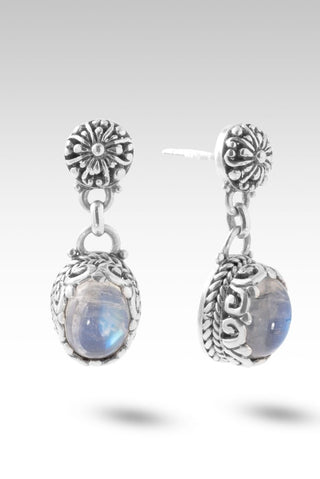 Surrendered Will Earrings™ in Rainbow Moonstone - Stud - only found at SARDA™