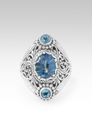 Surrendering All Ring™ in Blueicious™ Mystic Quartz & Swiss Blue Topaz - Statement - only found at SARDA™