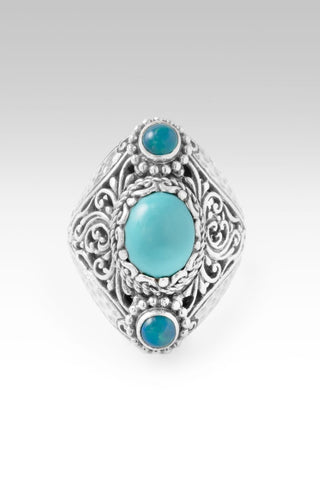 Surrendering All Ring™ in Mexican Turquoise & Paraiba Ethiopian Opal - Statement - only found at SARDA™