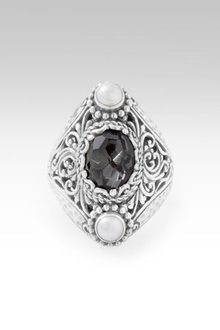 Surrendering All Ring™ in Odyssey Black Knight™ Mystic Quartz & Freshwater Pearl - Statement - only found at SARDA™