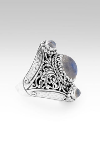 Surrendering All Ring™ in Rainbow Moonstone - Statement - only found at SARDA™