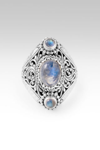 Surrendering All Ring™ in Rainbow Moonstone - Statement - only found at SARDA™