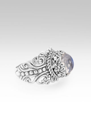 Surrendering My Fears Ring™ in Rainbow Moonstone - Dinner - only found at SARDA™