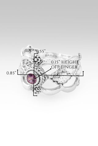 Surrounds Me Ring™ in Malawi Rose Garnet - Dinner - only found at SARDA™