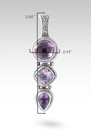 Sweet, Amazing Grace Pendant™ in Amethyst & Lavender Moon Quartz - Multi Stone - only found at SARDA™