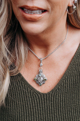 Taking Back What My Enemy Stole Pendant™ in Prasiolite & Peridot - Multi Stone - only found at SARDA™