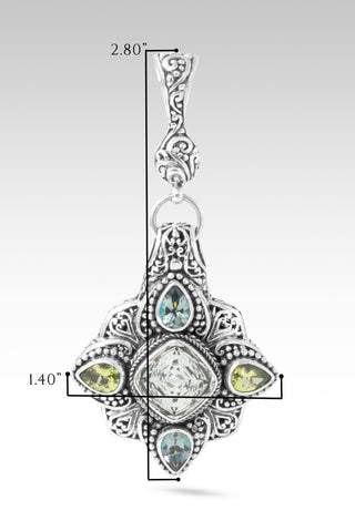 Taking Back What My Enemy Stole Pendant™ in Prasiolite & Peridot - Multi Stone - only found at SARDA™