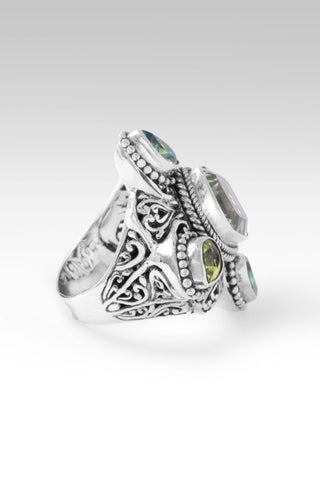 Taking Back What My Enemy Stole Ring™ in Prasiolite, Peridot & Bali Crush™ Mystic Topaz - Statement - only found at SARDA™