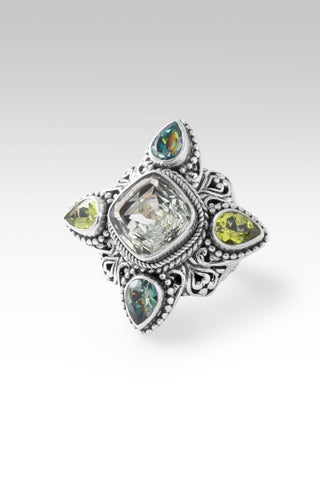 Taking Back What My Enemy Stole Ring™ in Prasiolite, Peridot & Bali Crush™ Mystic Topaz - Statement - only found at SARDA™