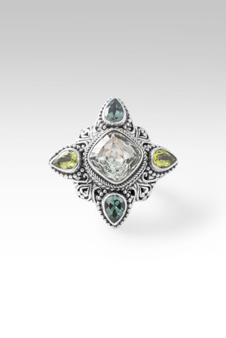 Taking Back What My Enemy Stole Ring™ in Prasiolite, Peridot & Bali Crush™ Mystic Topaz - Statement - only found at SARDA™