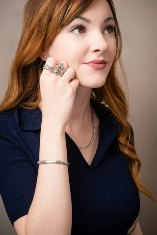 Thankfulness Overflowing Bangle Bracelet™ in Tree of Life & Janyl Adair - Bangle - only found at SARDA™
