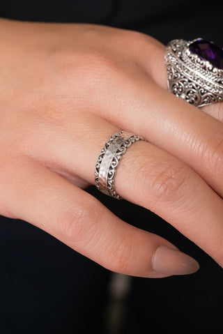 The Good News Ring™ in Tree of Life & Hammered - Dinner - only found at SARDA™
