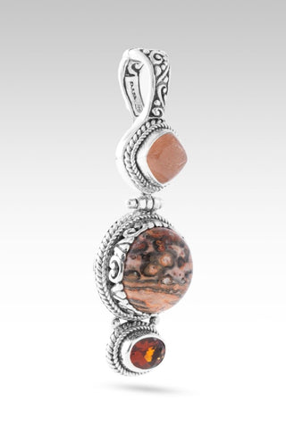 Time To Renew Pendant™ Leopard Skin Jasper, Madeira Citrine & Peach Sunstone - Multi Stone - only found at SARDA™