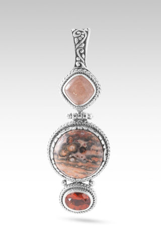 Time To Renew Pendant™ Leopard Skin Jasper, Madeira Citrine & Peach Sunstone - Multi Stone - only found at SARDA™