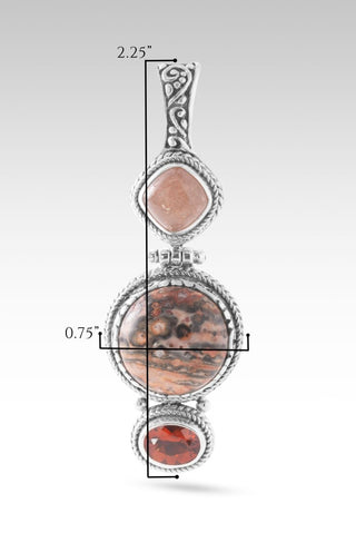 Time To Renew Pendant™ Leopard Skin Jasper, Madeira Citrine & Peach Sunstone - Multi Stone - only found at SARDA™