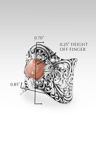 Time To Renew Ring™ in Peach Sunstone - Dinner - only found at SARDA™