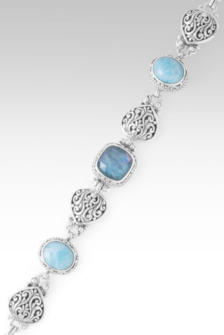 Tomorrow & Forever Bracelet™ in Neon Apatite Mother of Pearl Quartz & Larimar - Multi Stone - only found at SARDA™