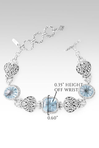 Tomorrow & Forever Bracelet™ in Swiss Blue Topaz & Arctic Blue Topaz - Multi Stone - only found at SARDA™