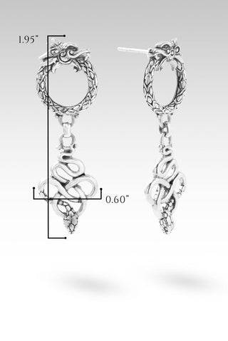 Treasured Guardian Earrings™ in Dragon - Stud Dangle - only found at SARDA™