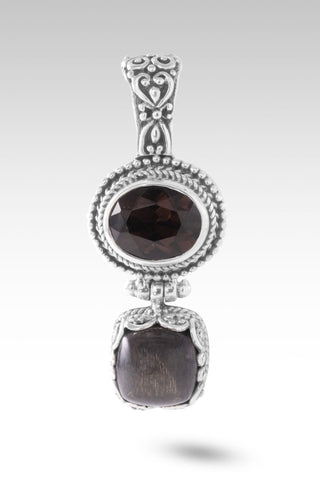 Troubles? It's A God Problem Pendant™ in Rainbow Rose Gold Sunstone & Smoky Quartz - Multi Stone - only found at SARDA™