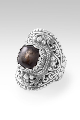 Troubles? It's A God Problem Ring™ in Rainbow Rose Gold Sunstone - Statement - only found at SARDA™