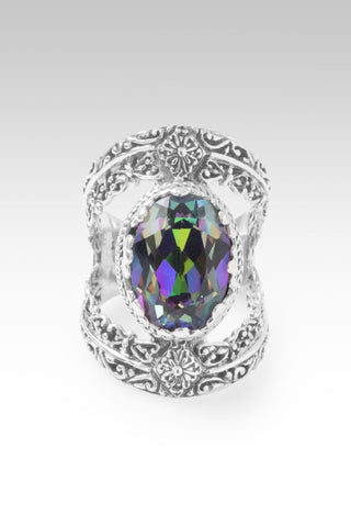 True North Ring™ in Richey Blue™ Mystic Quartz - Split Shank - only found at SARDA™