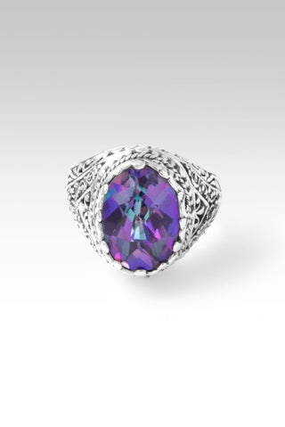 Truth Crashing Through Ring™ in Bluejay Jazz™ Mystic Quartz - Dinner - only found at SARDA™