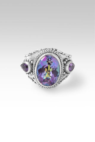 Turn It For Good Ring™ in Bluejay Jazz™ Mystic Quartz & Amethyst - Dinner - only found at SARDA™