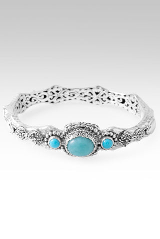 U Came, U Rescued Bangle Bracelet™ in Amazonite & Sleeping Beauty Turquoise - Bangle - only found at SARDA™
