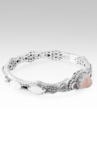U Came, U Rescued Bangle Bracelet™ in Cor-De-Rosa Morganite & J P Topaz™ Mystic Topaz - Bangle - only found at SARDA™