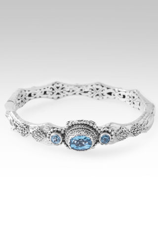 U Came, U Rescued Bangle Bracelet™ in Swiss Blue Topaz - Bangle - only found at SARDA™