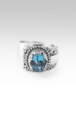 U Cover All Ring™ in Swiss Blue Topaz - Dinner - only found at SARDA™